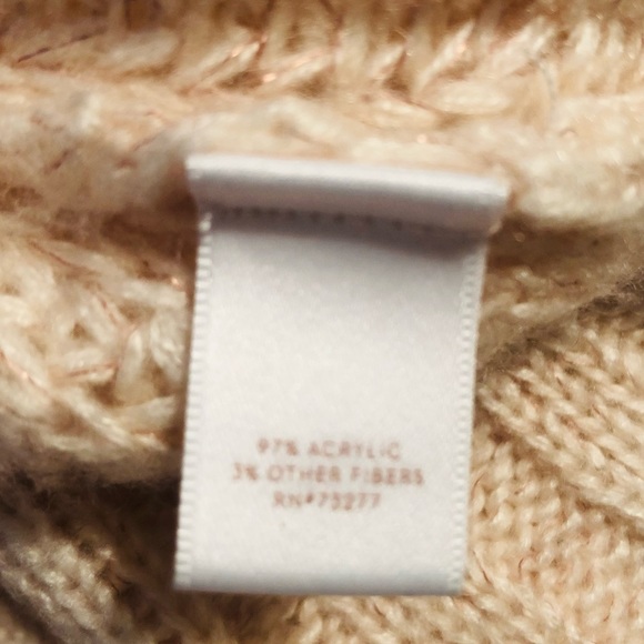 LC Lauren Conrad loose weave funnel neck pullover sweater S - Picture 14 of 14